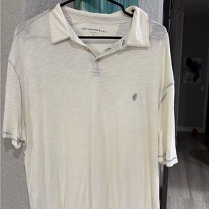 John Varvatos Men's Off-White Polo Shirt